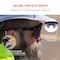 Ergodyne AEGIR-MI, Safety Glasses, Blue Mirror Lens, Matte Black Frame, Half-Frame AEGIR-MI - alternate 2